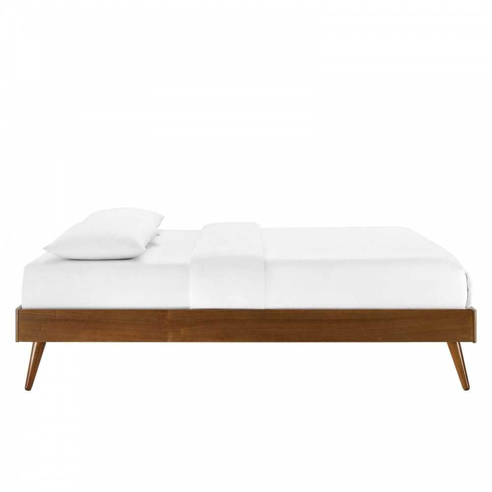 Margo Queen Wood Platform Bed Frame, Walnut