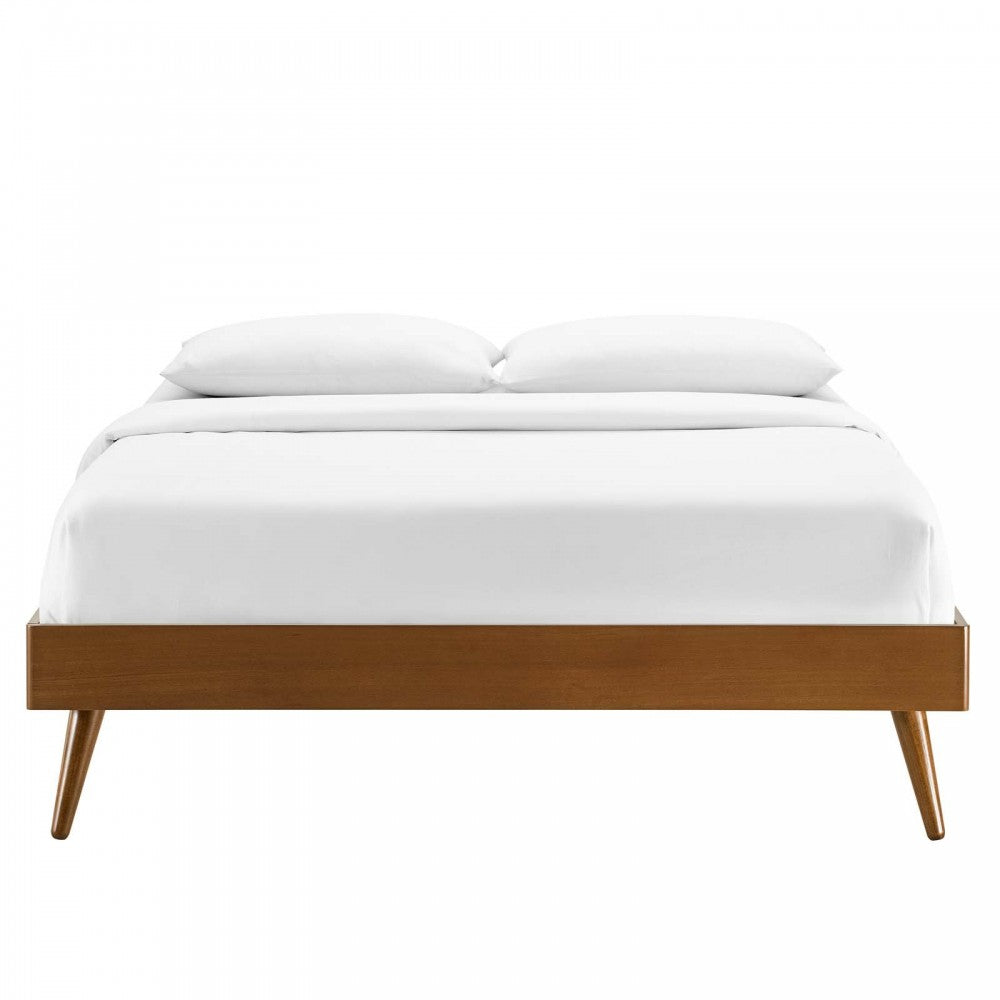 Margo Queen Wood Platform Bed Frame, Walnut