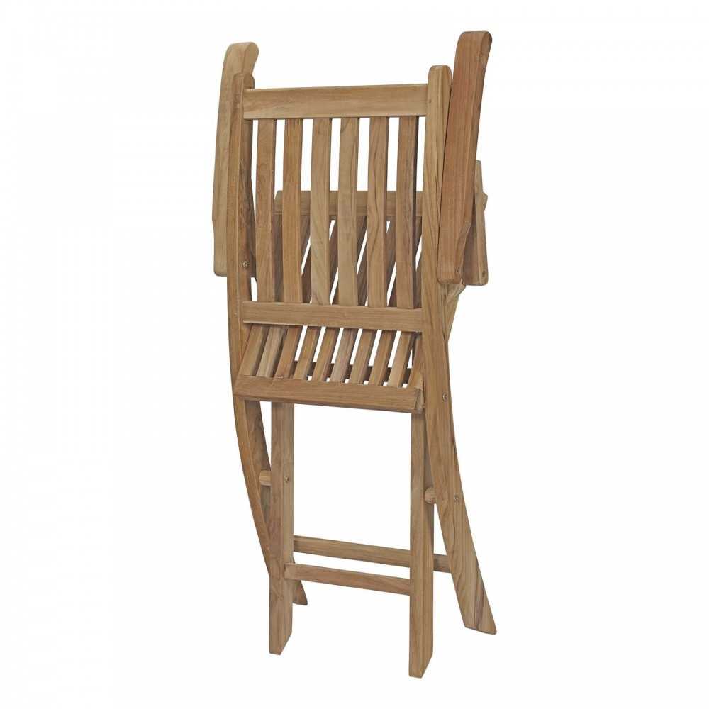Marina 7 Piece Outdoor Patio Teak Dining Set, Natural, EEI-3291-NAT-SET