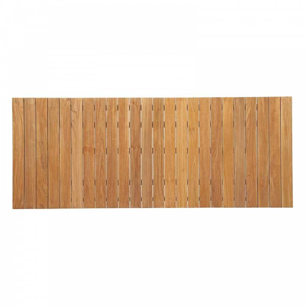 Marina 9 Piece Outdoor Patio Teak Dining Set, Natural, EEI-3313-NAT-SET