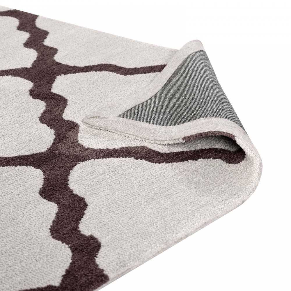 Marja Moroccan Trellis 5x8 Area Rug, Brown and Gray