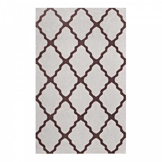 Marja Moroccan Trellis 8x10 Area Rug, Brown and Gray