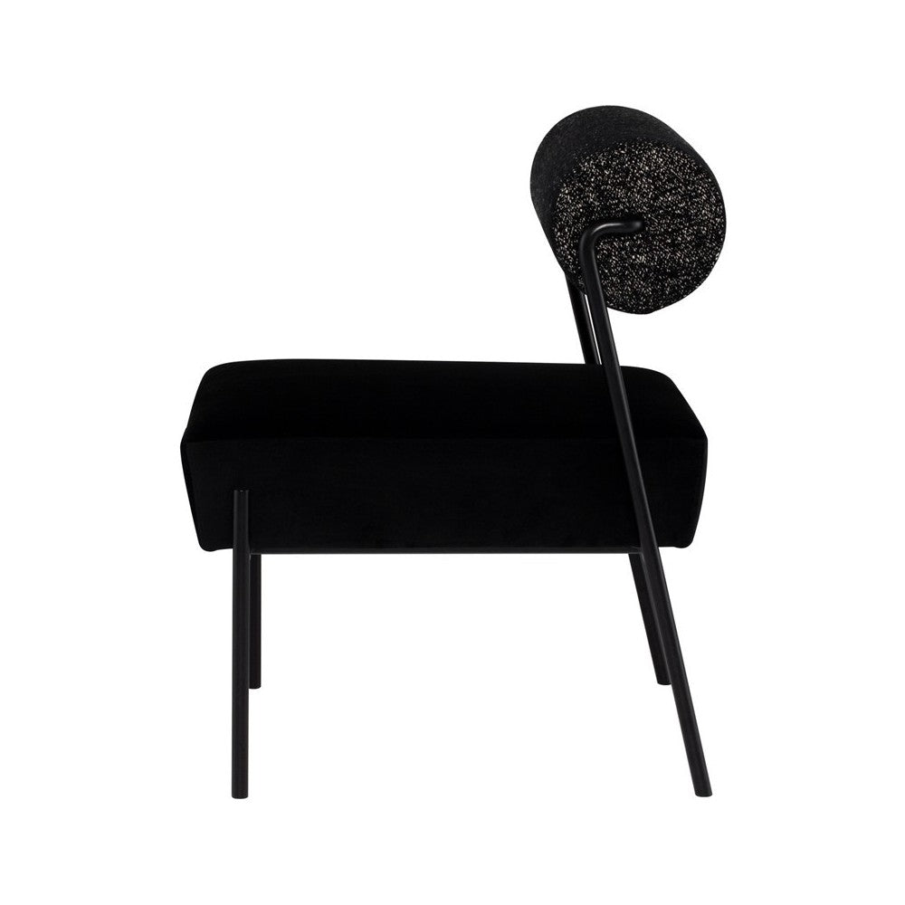Marni Salt & Pepper Fabric Dining Chair