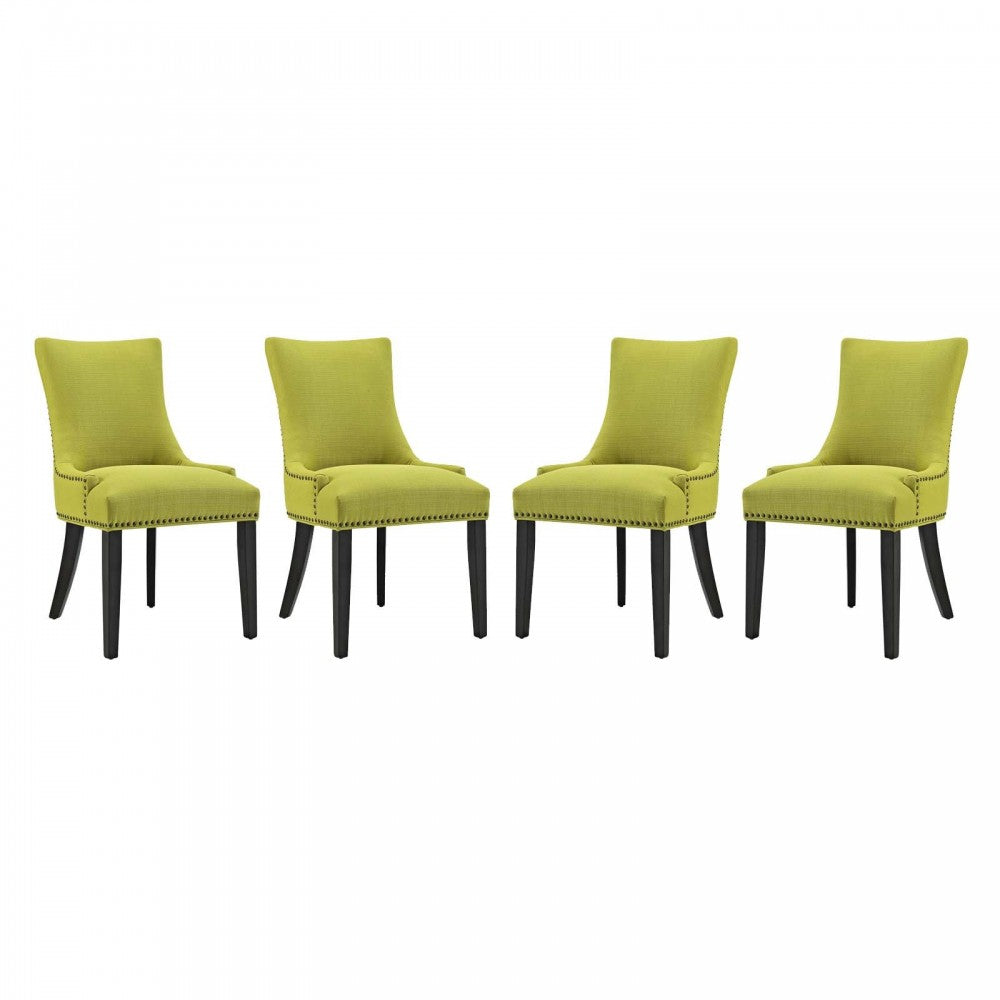 Marquis Dining Chair Fabric Set of 4, Wheatgrass