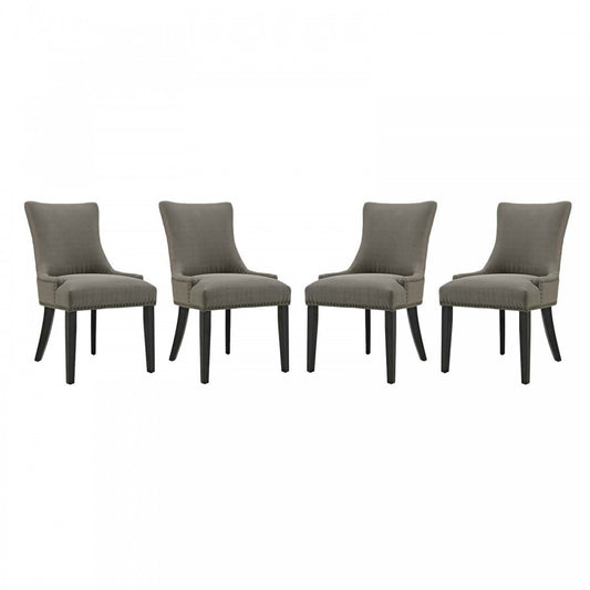 Marquis Dining Chair Fabric Set of 4, Granite