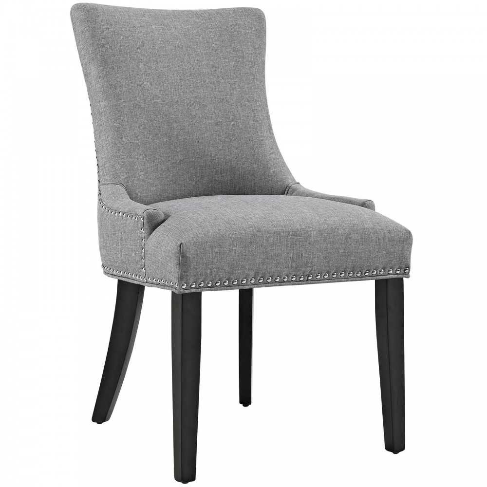 Marquis Dining Chair Fabric Set of 4, Light Gray