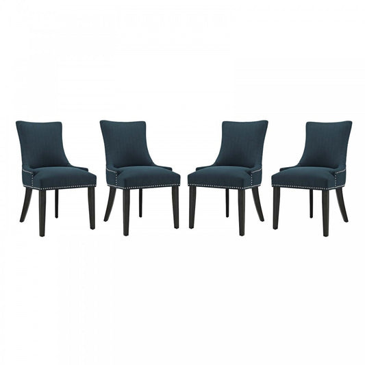 Marquis Dining Chair Fabric Set of 4, Azure