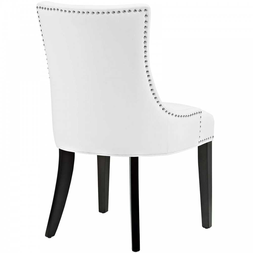 Marquis Dining Chair Faux Leather Set of 4, White