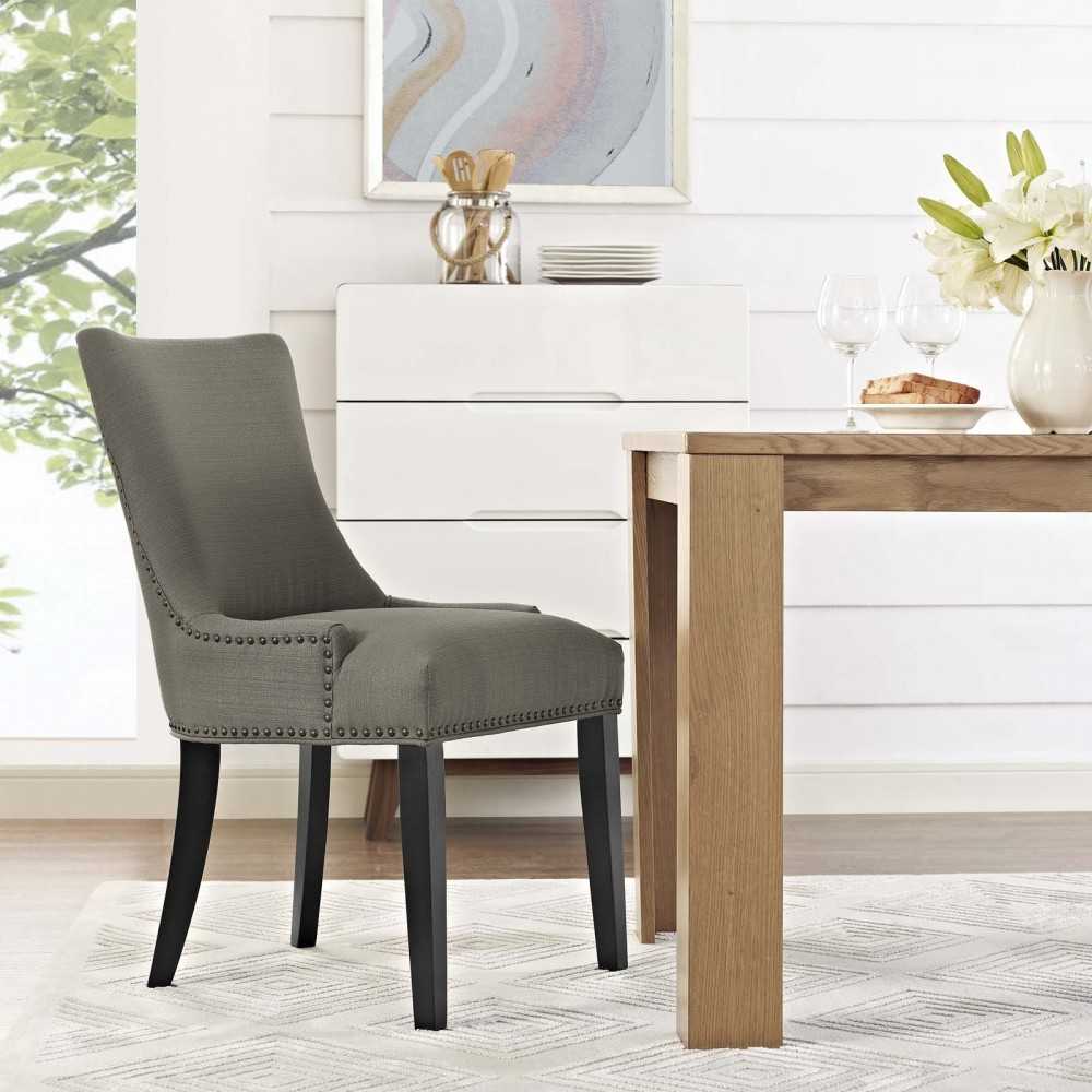 Marquis Fabric Dining Chair, Granite