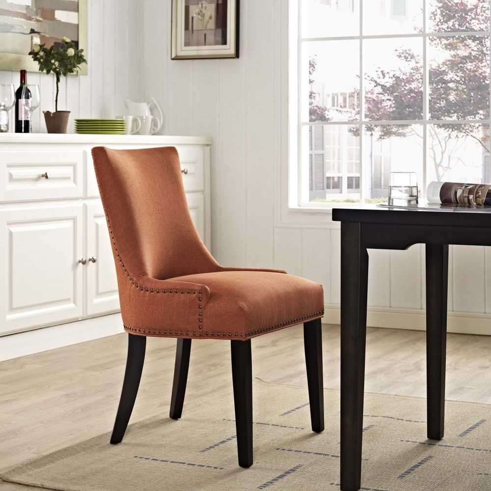 Marquis Fabric Dining Chair, Orange