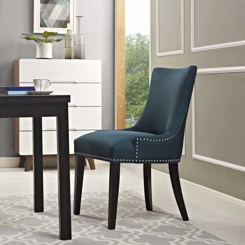Marquis Fabric Dining Chair, Azure