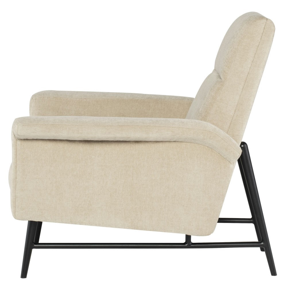 Mathise Almond Fabric Occasional Chair