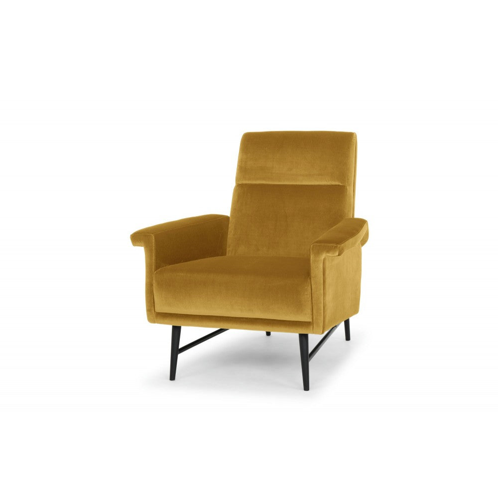 Mathise Mustard Fabric Occasional Chair