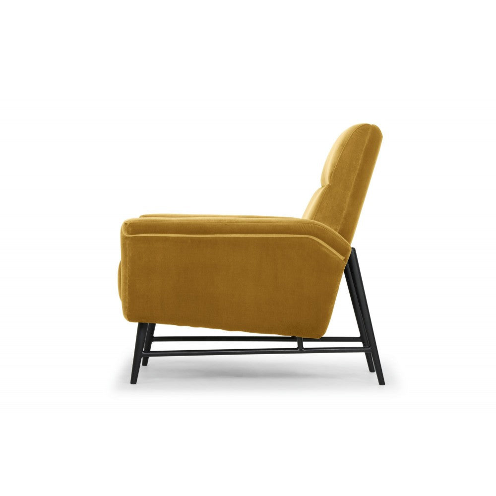 Mathise Mustard Fabric Occasional Chair