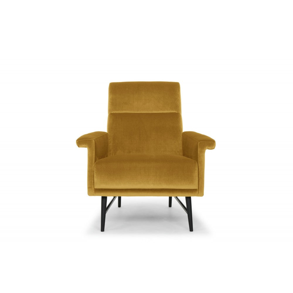 Mathise Mustard Fabric Occasional Chair