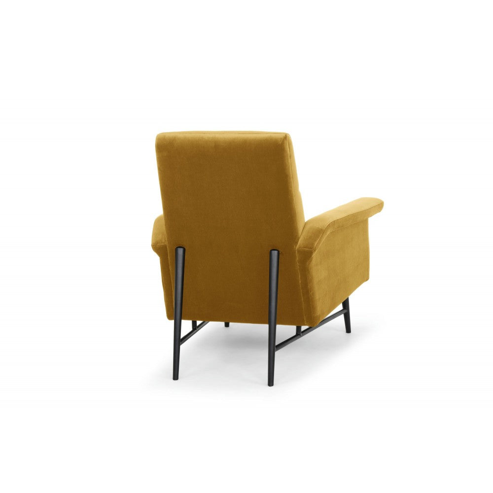 Mathise Mustard Fabric Occasional Chair