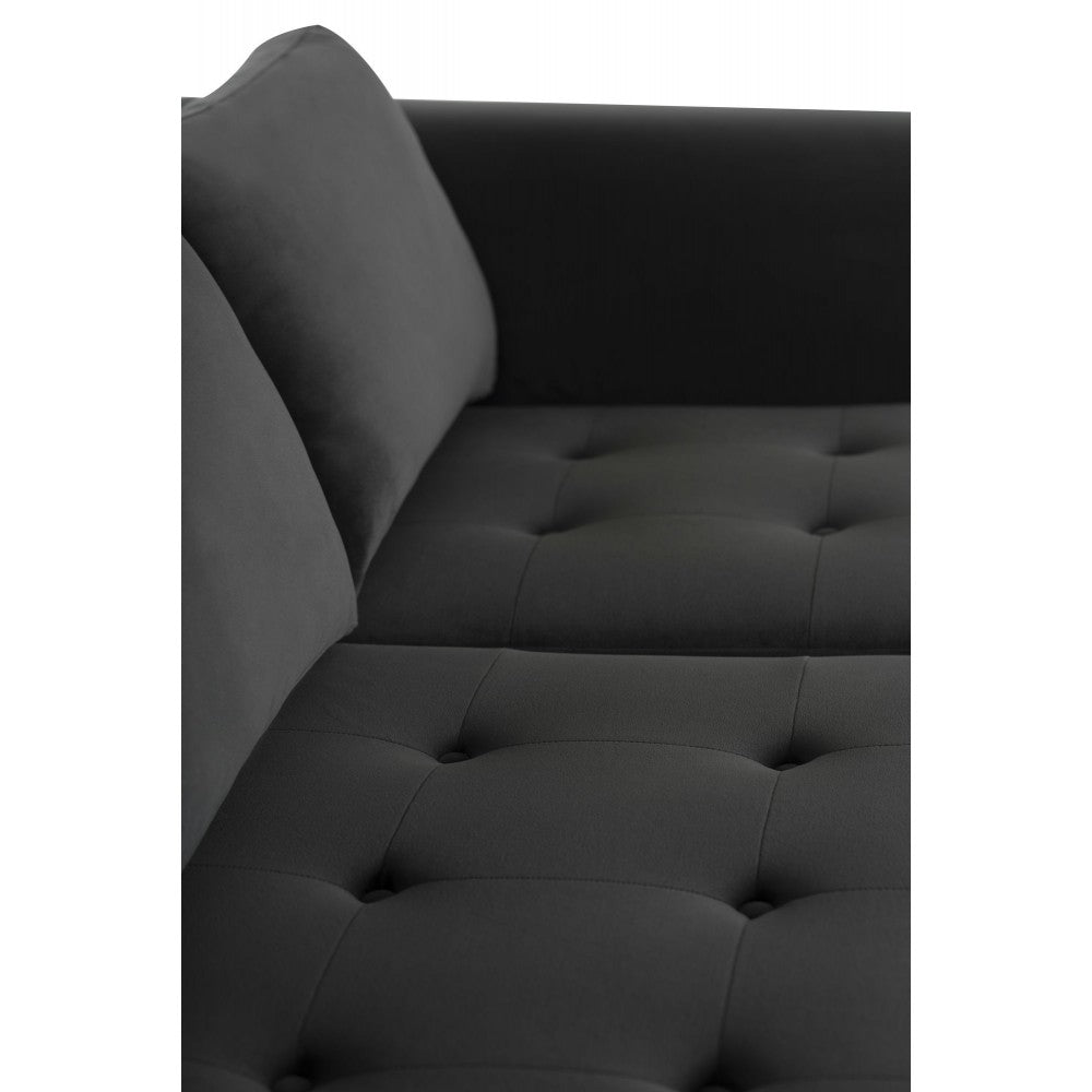 Matthew Shadow Gray Fabric Sectional Sofa, HGSC273