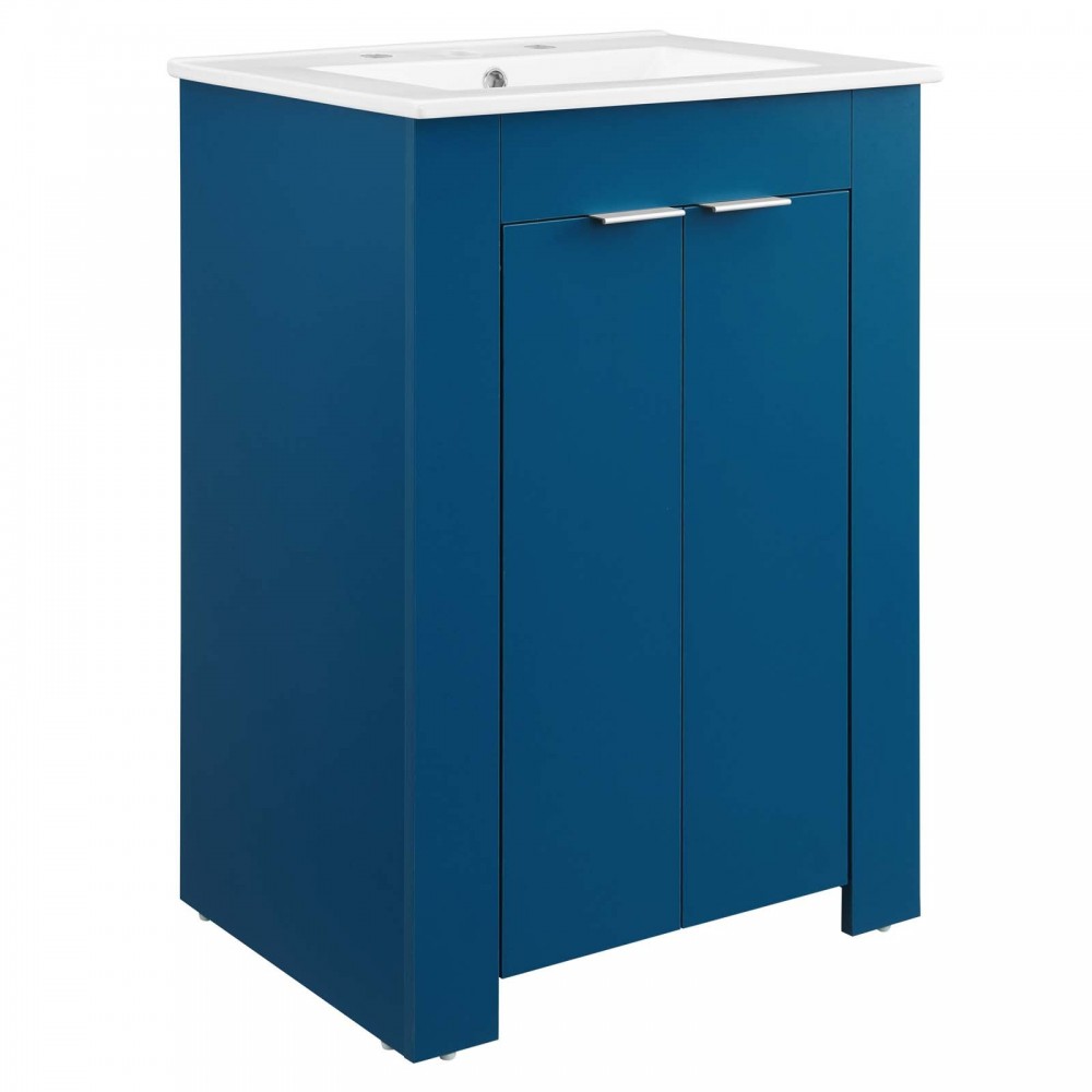 Maybelle 24" Bathroom Vanity, Navy White