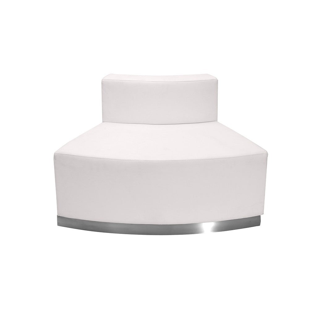 Melrose White LeatherSoft Reception Configuration, 3 Pieces