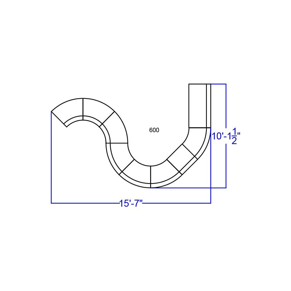Melrose White LeatherSoft Reception Configuration, 9 Pieces