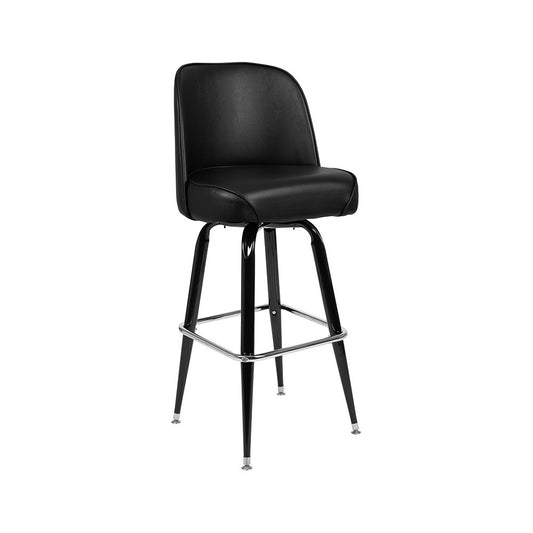 Metal Barstool with Swivel Bucket Seat