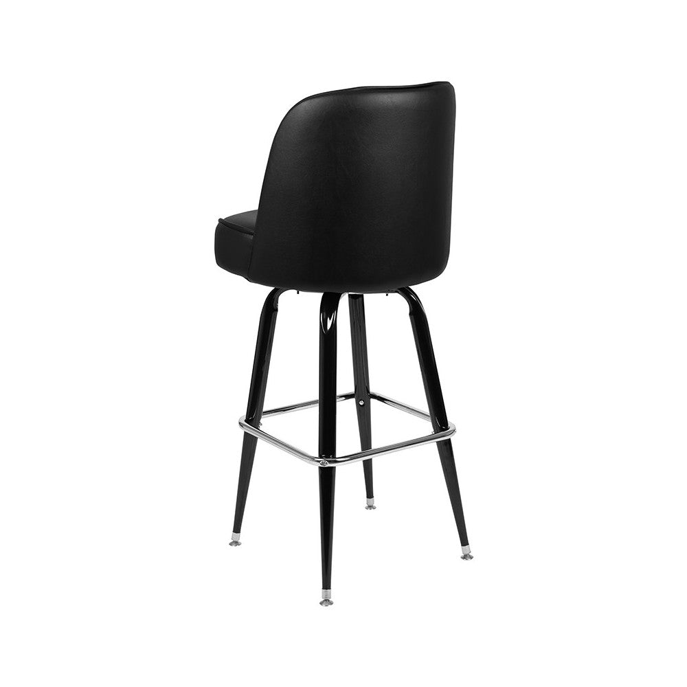 Metal Barstool with Swivel Bucket Seat