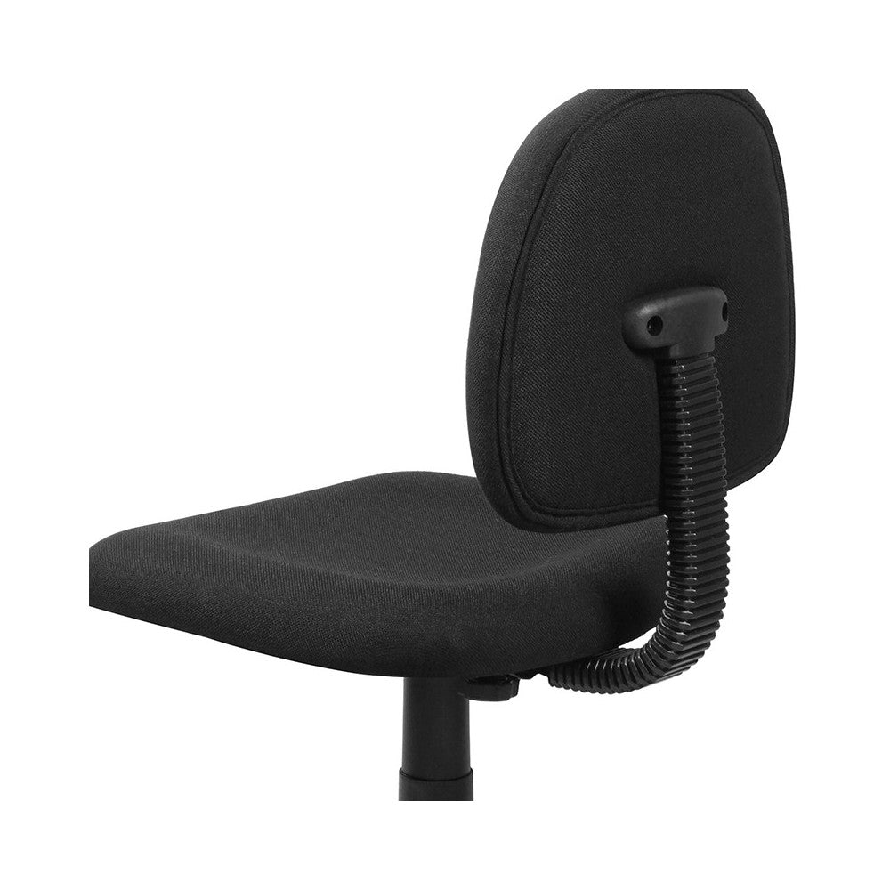 Mid-Back Black Fabric Swivel Task Office Chair