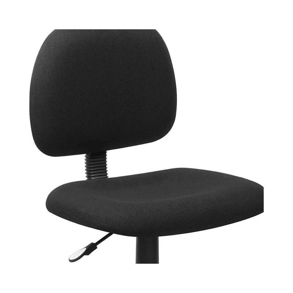 Mid-Back Black Fabric Swivel Task Office Chair