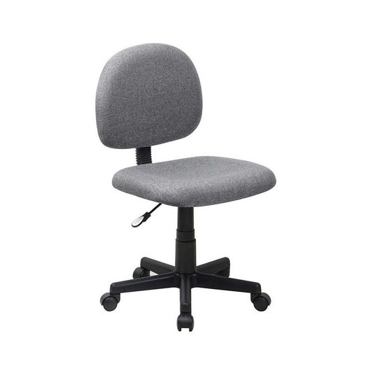 Mid-Back Gray Fabric Swivel Task Office Chair