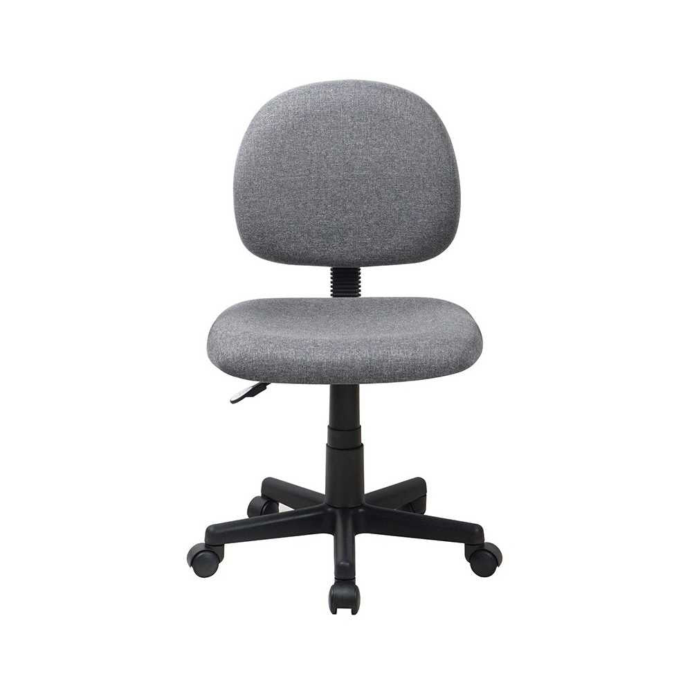 Mid-Back Gray Fabric Swivel Task Office Chair