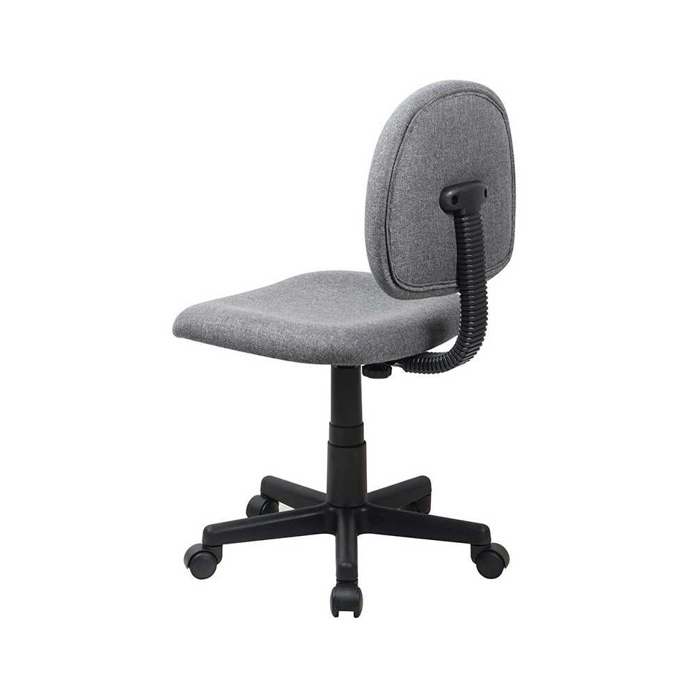 Mid-Back Gray Fabric Swivel Task Office Chair