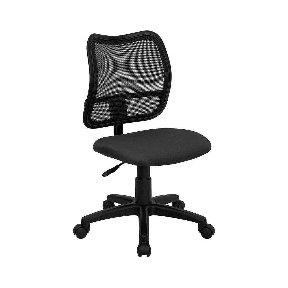 Mid-Back Gray Mesh Swivel Task Office Chair