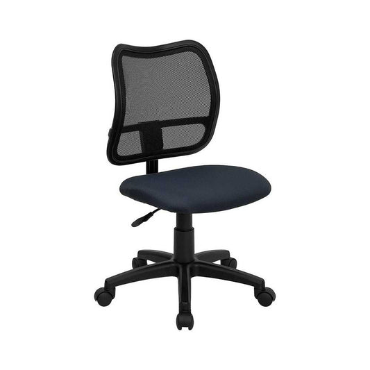 Mid-Back Navy Blue Mesh Swivel Task Office Chair