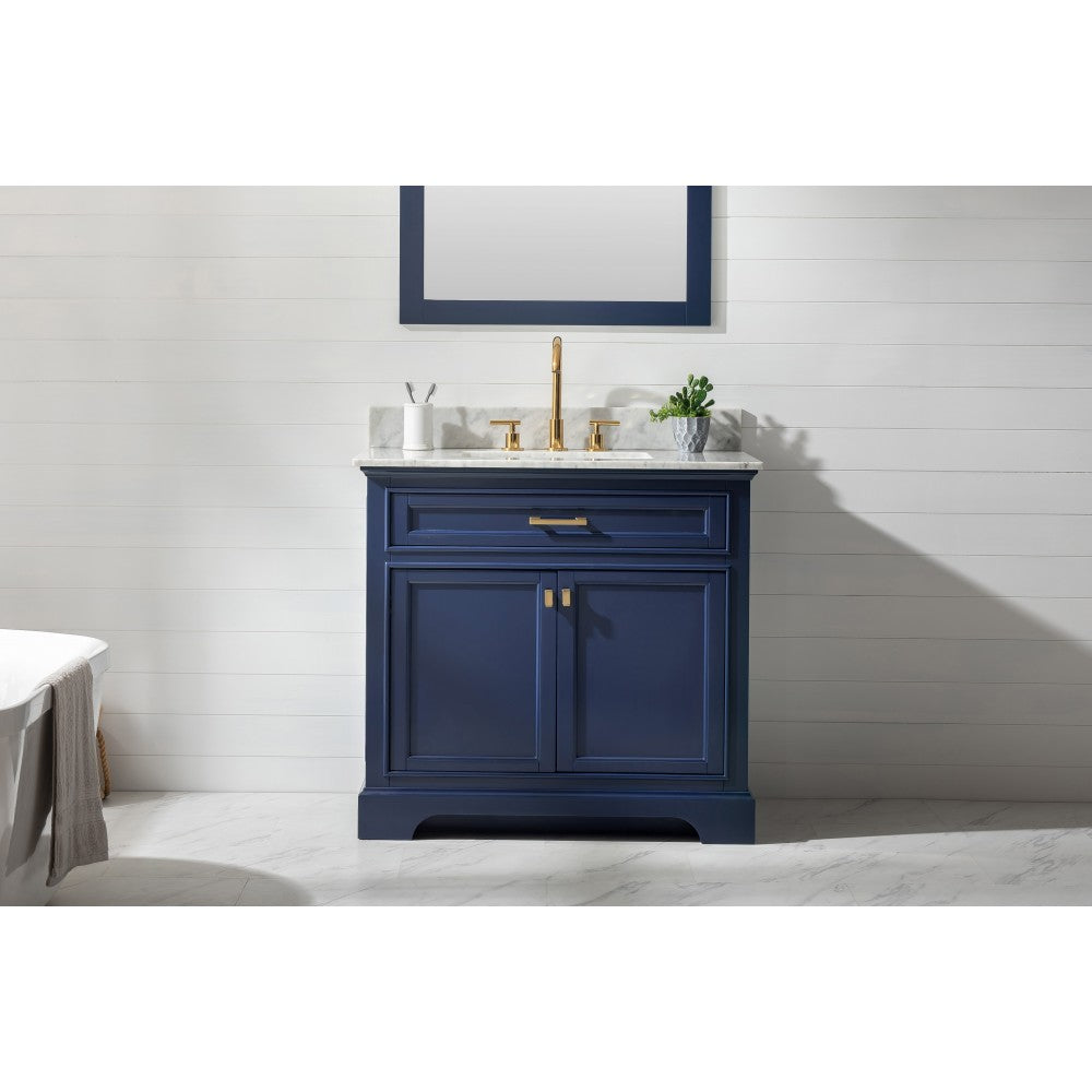 Milano 36" Single Vanity in Blue