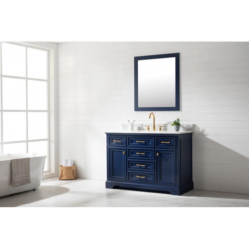 Milano 48" Single Sink Vanity in Blue