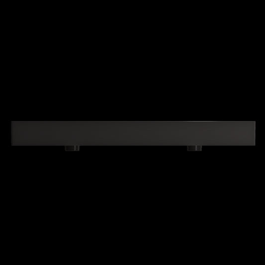 Milano Wall-Mounted Sink Fireclay 47.75 in. Double Bowl in Matte Black