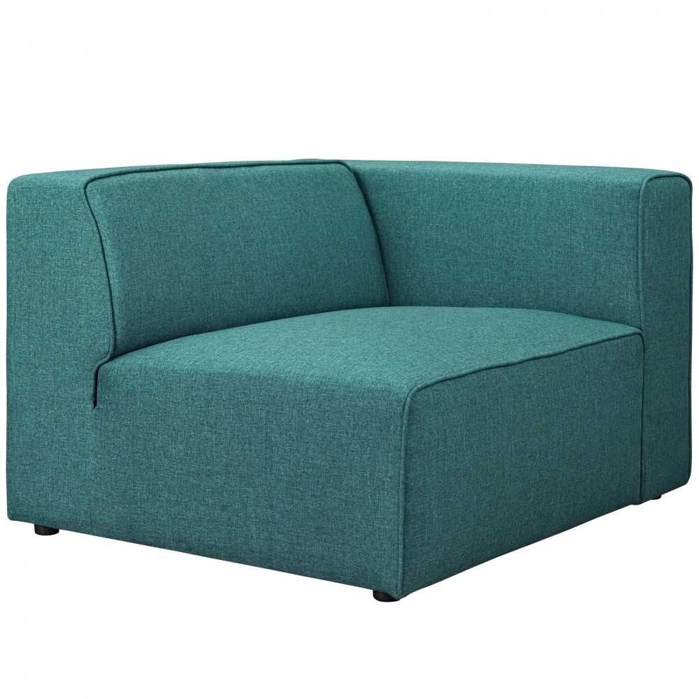 Mingle 5 Piece Upholstered Fabric Sectional Sofa Set, Teal, EEI-2835-TEA