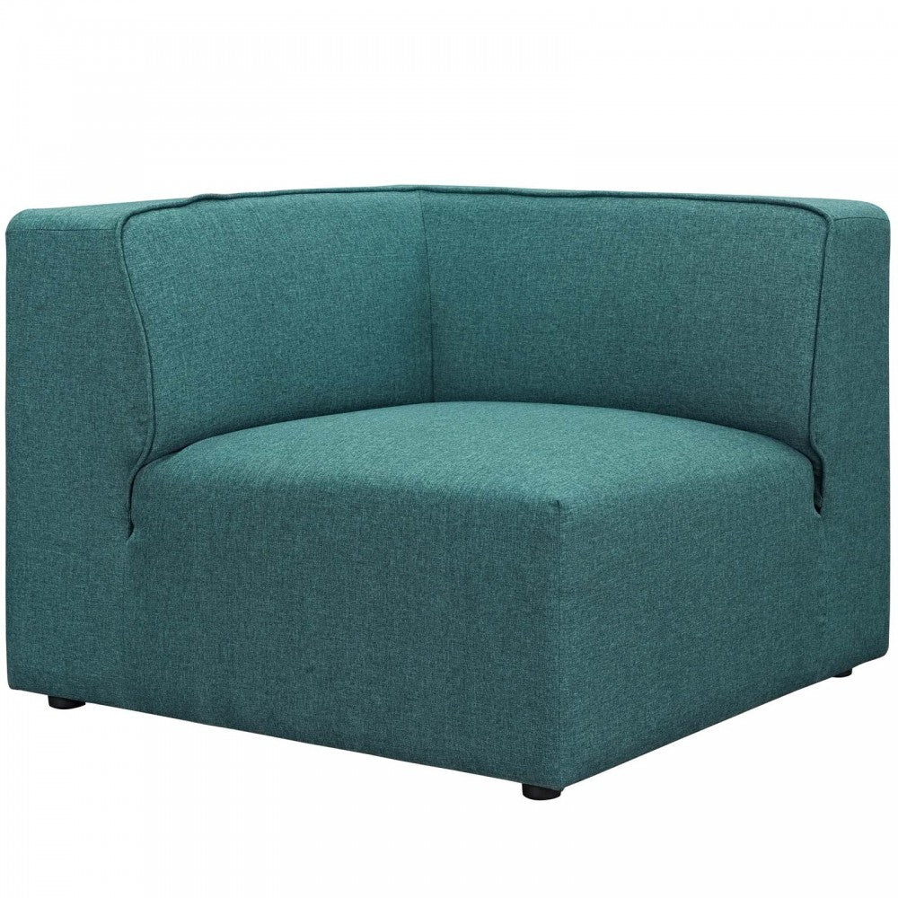 Mingle 5 Piece Upholstered Fabric Sectional Sofa Set, Teal, EEI-2835-TEA