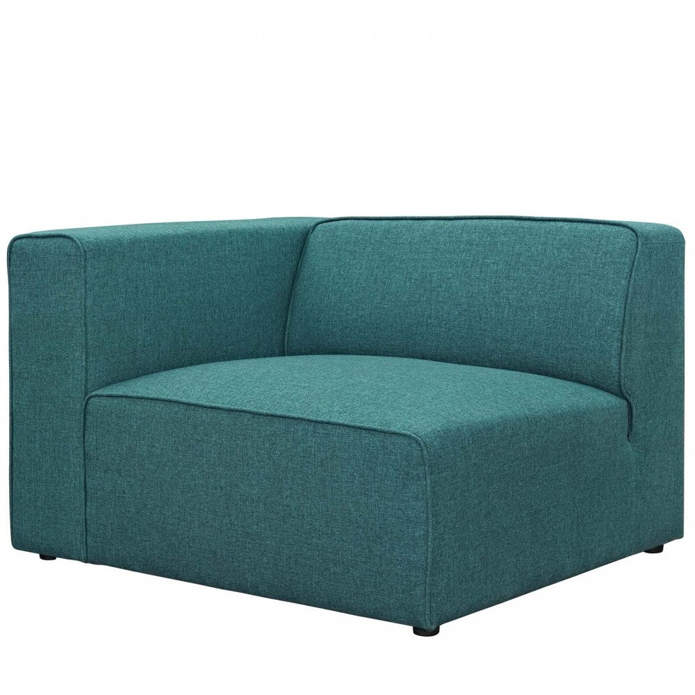 Mingle 7 Piece Upholstered Fabric Sectional Sofa Set, Teal, EEI-2837-TEA