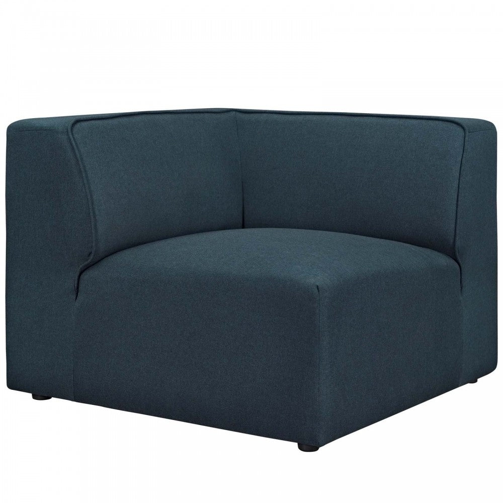 Mingle 7 Piece Upholstered Fabric Sectional Sofa Set, Blue, EEI-2841-BLU