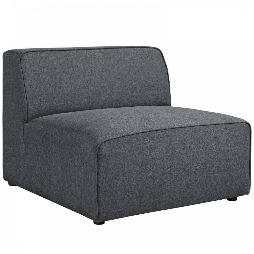 Mingle 7 Piece Upholstered Fabric Sectional Sofa Set, Gray, EEI-2841-GRY