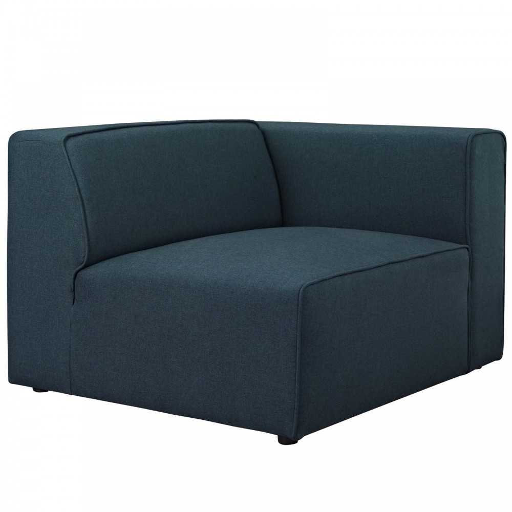 Mingle 7 Piece Upholstered Fabric Sectional Sofa Set, Blue, EEI-2837-BLU