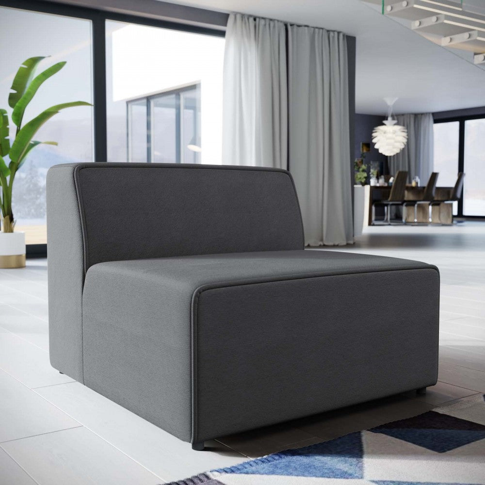 Mingle Fabric Armless, Gray