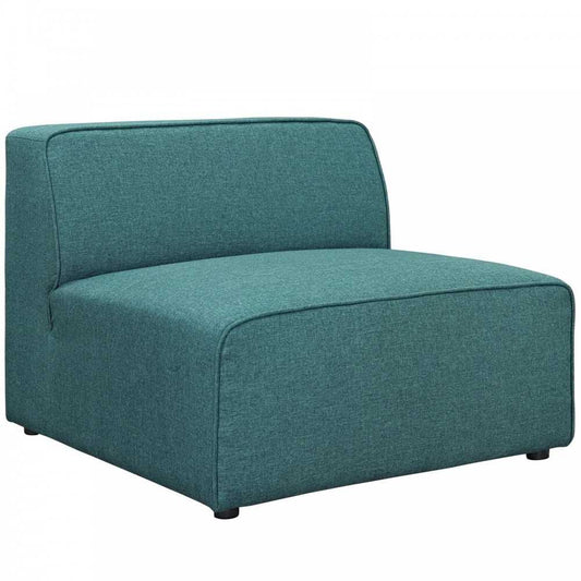 Mingle Fabric Armless, Teal