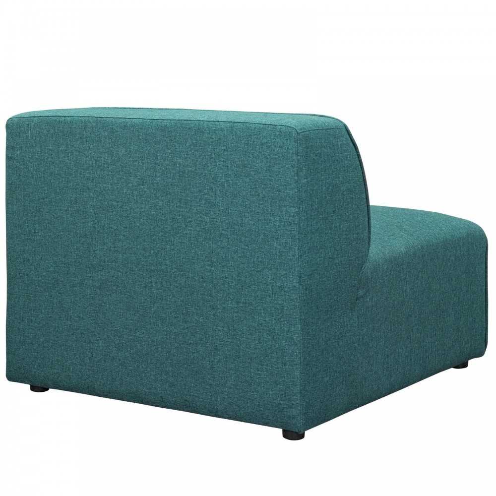 Mingle Fabric Armless, Teal