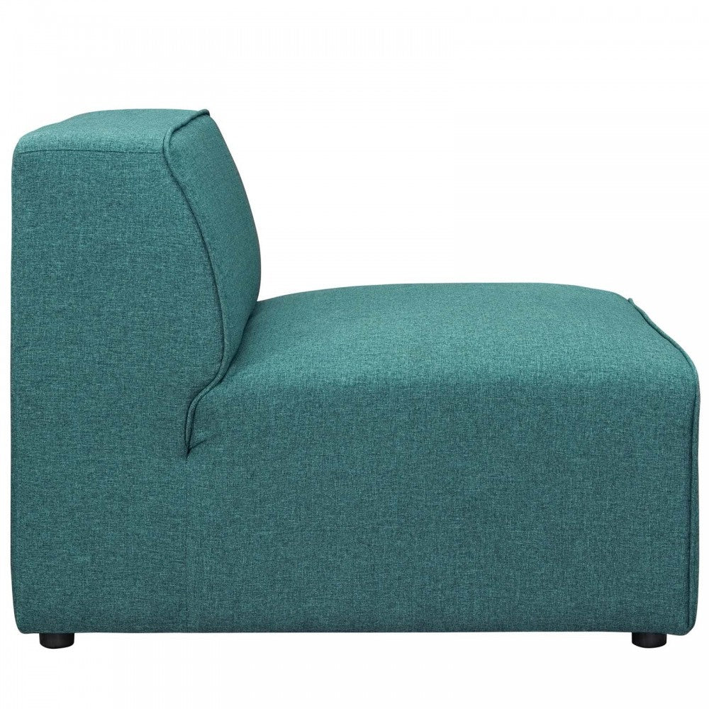 Mingle Fabric Armless, Teal