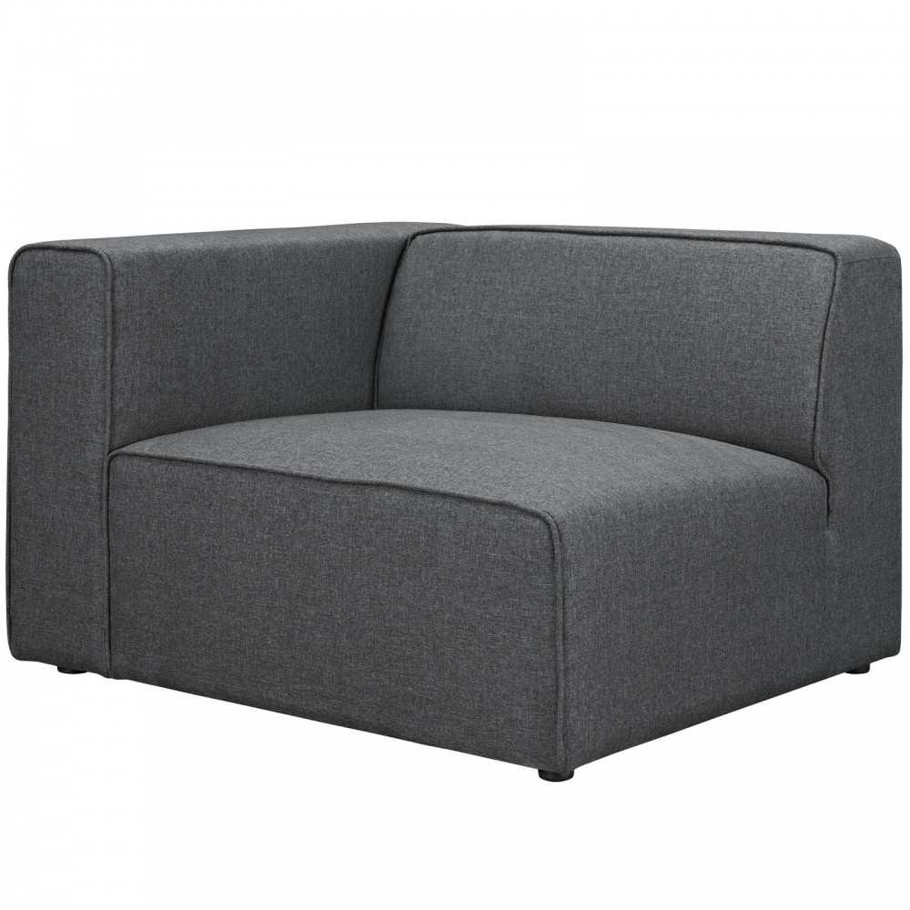 Mingle Fabric Left-Facing Sofa, Gray