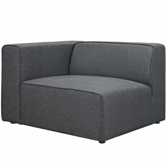 Mingle Fabric Left-Facing Sofa, Gray