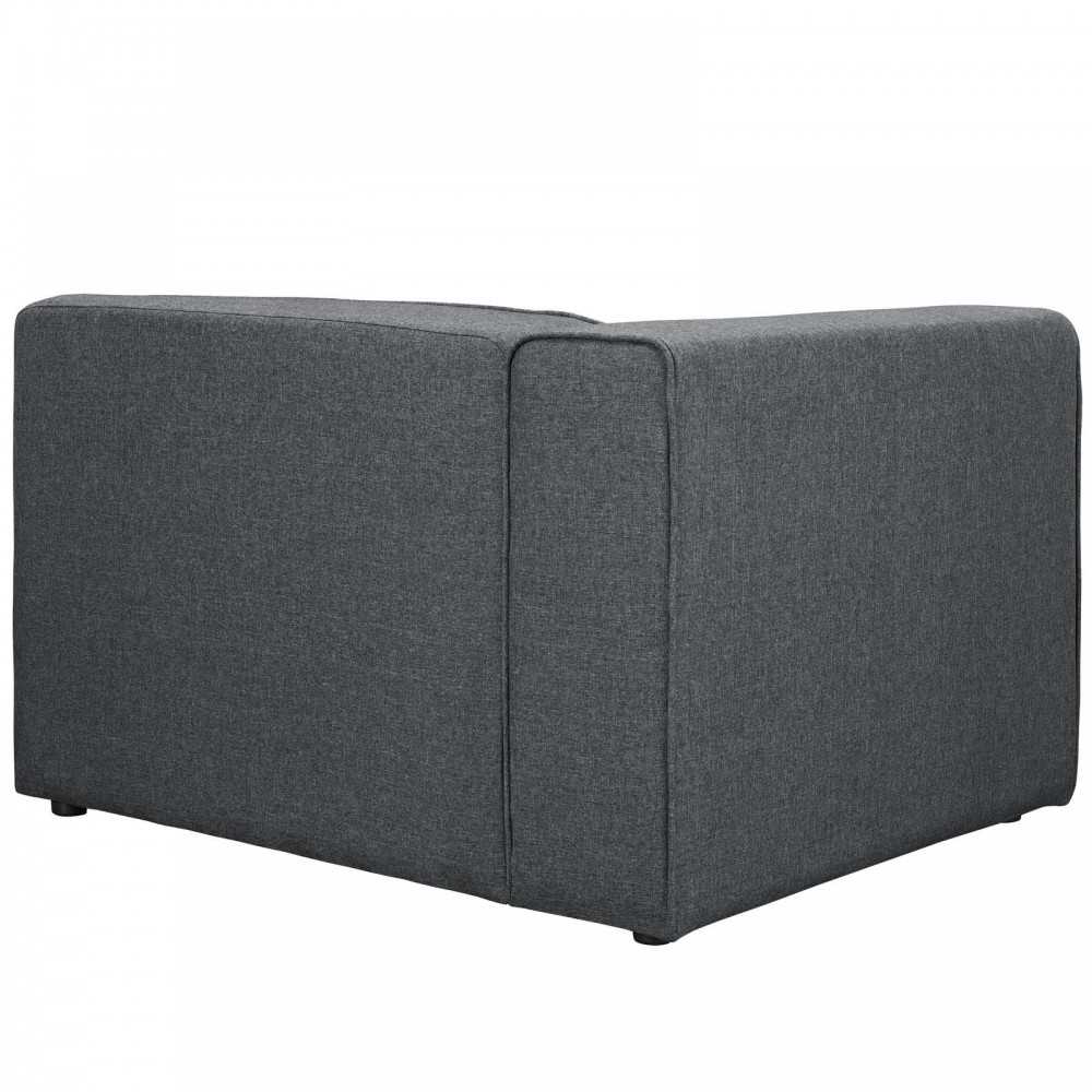 Mingle Fabric Left-Facing Sofa, Gray