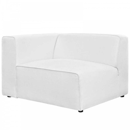 Mingle Fabric Left-Facing Sofa, White